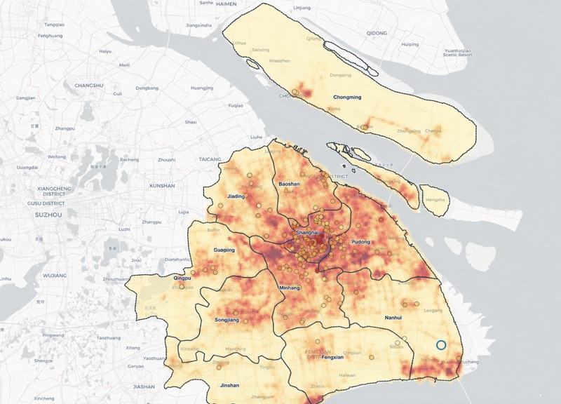 Nighttime light satellite data visualization of Chinese cities
